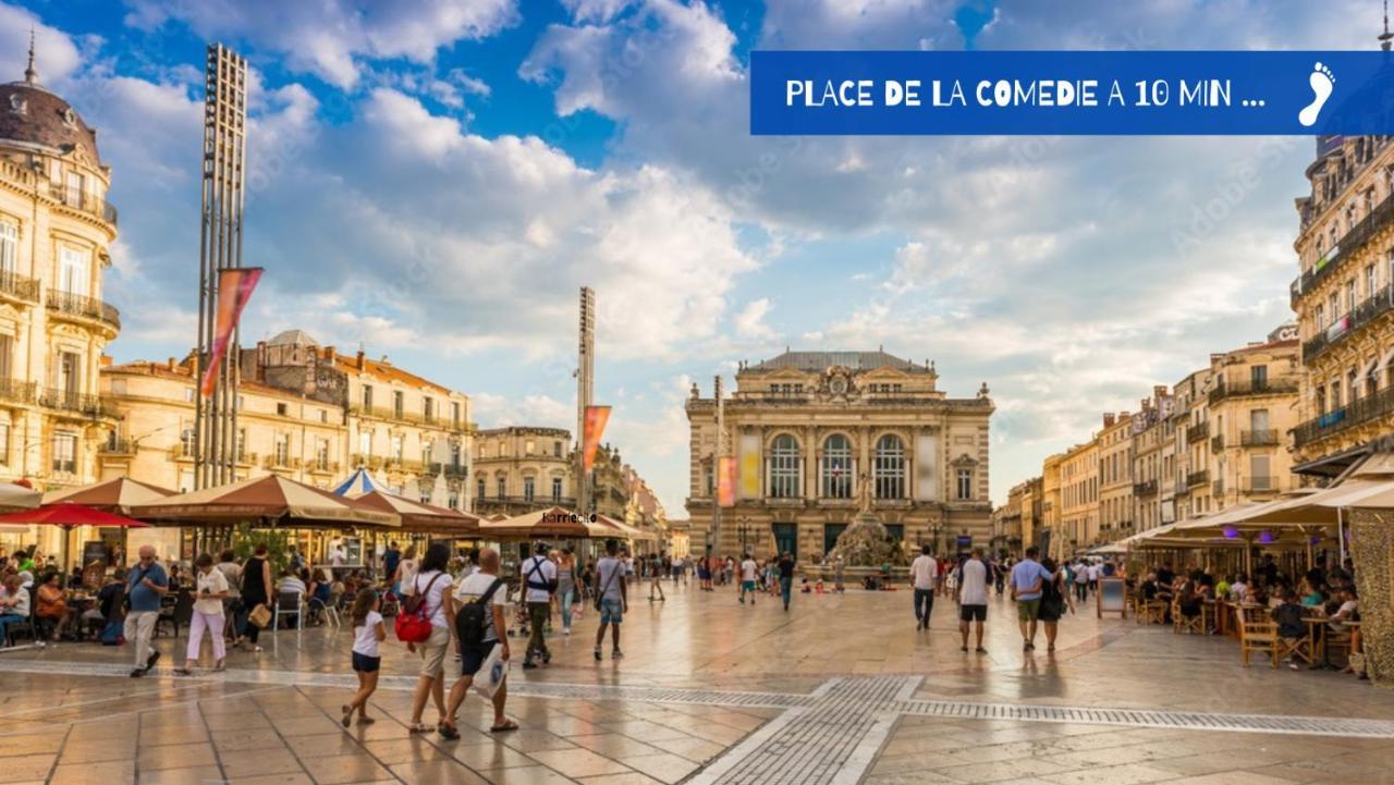 Uncourtsejour - Montpellier Gare - Parkingアパートメント エクステリア 写真